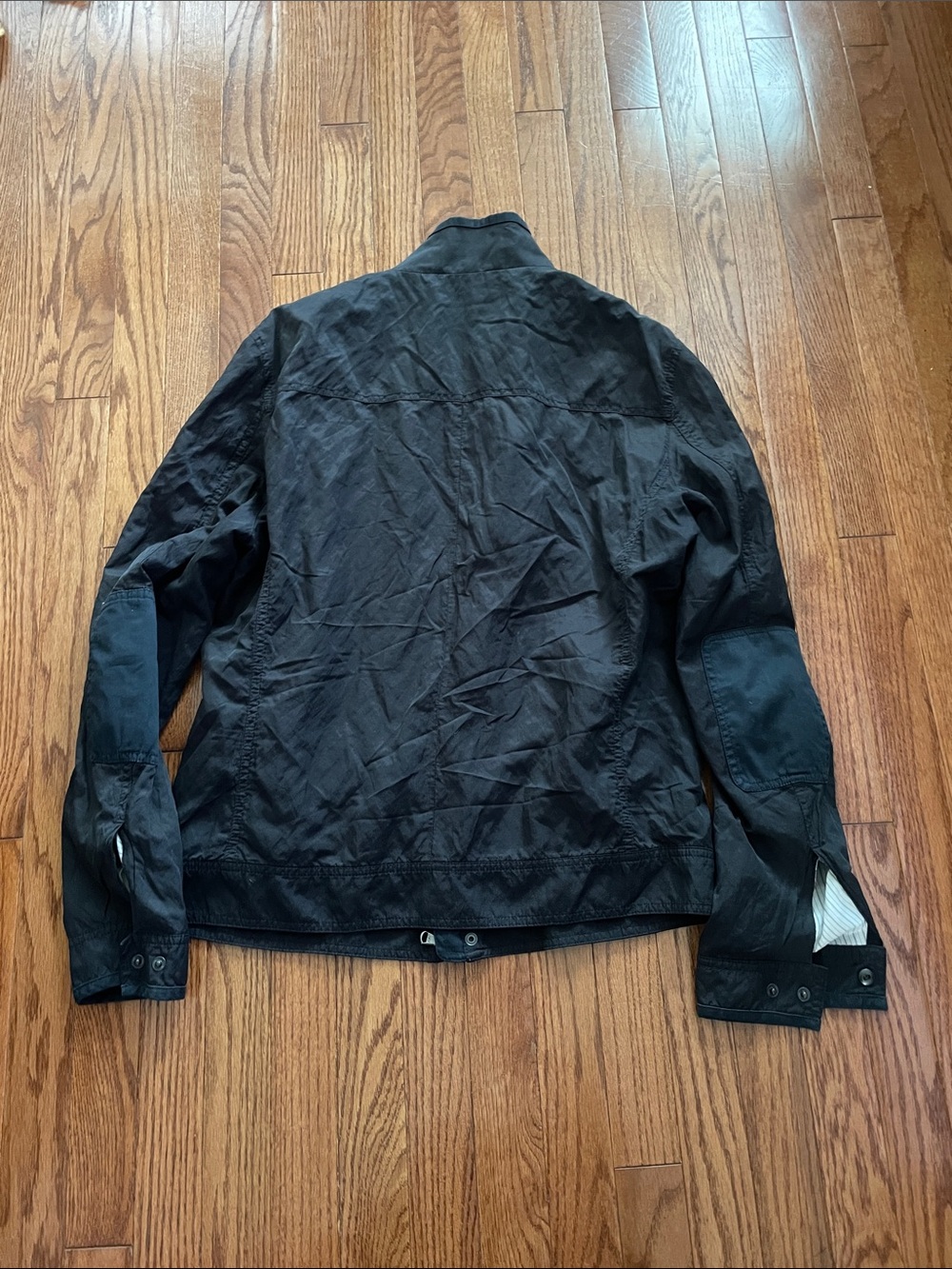 John Varvatos Black Utility Jacket Sz Large - Picture 2 of 12